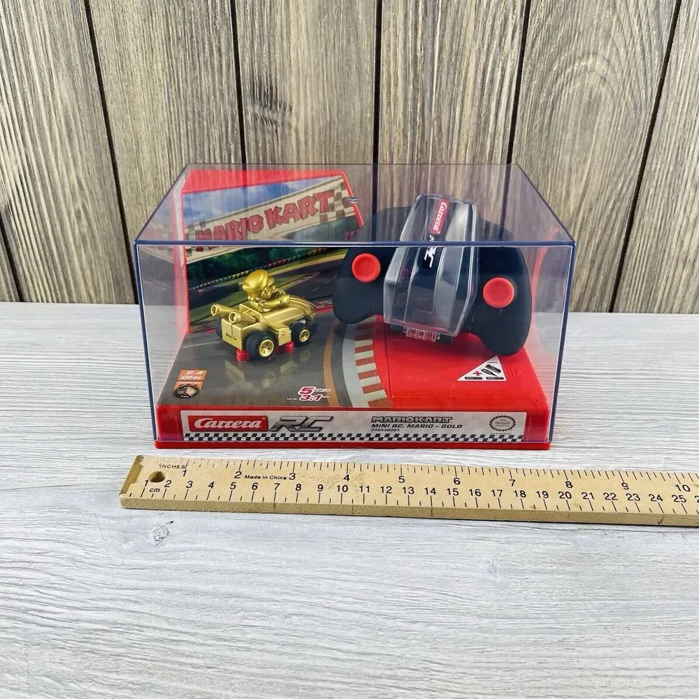 Mario Kart Carrera RC 1 50 Scale Mini Remote Control Car MARIO GOLD CHASE